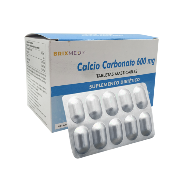 Calcio Carbonato 600mg X 10 Tab