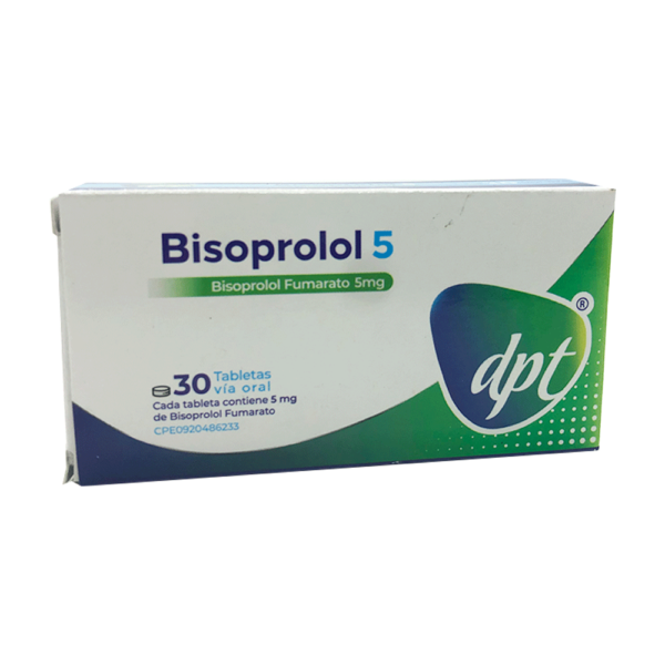 Bisoprolol 5 mg X30 Tabletas