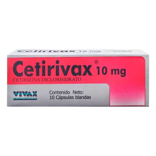 Cetirivax 10mg X 10 Cápsulas