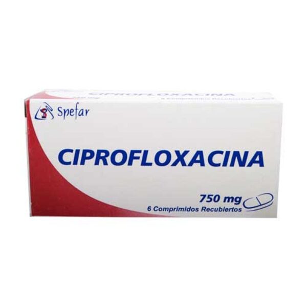 Ciprofloxacina 750mg X 6 Comp