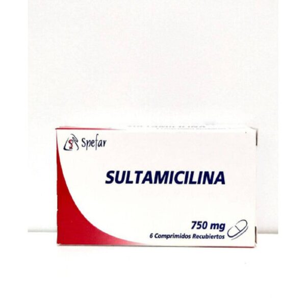 Sultamicilina 750mgX 6 Comprimidos Recubiertos