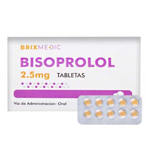 Bisoprolol 2.5mg X10 Tabletas