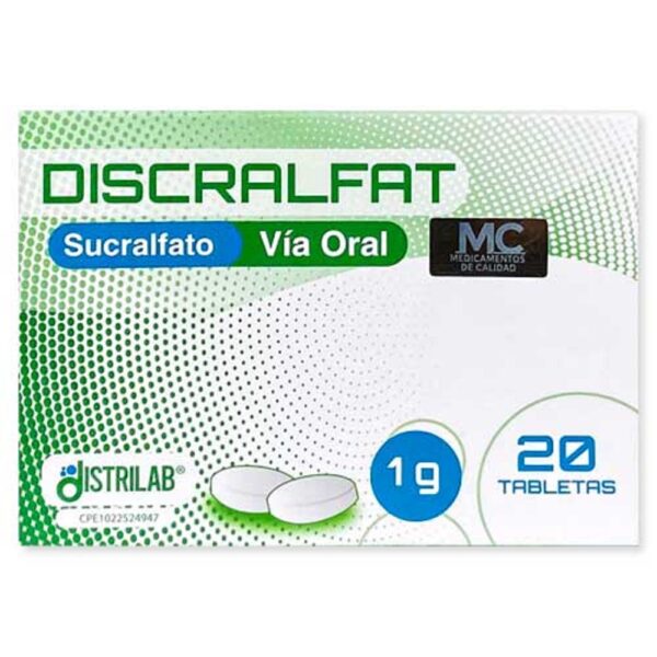 Discralfat Sucralfato 1G X 20 Tab