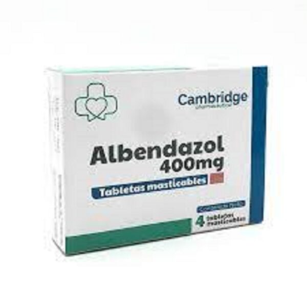 Albendazol 400 mg X 4 Tabletas Masticables