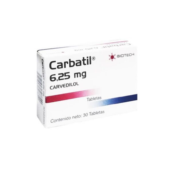 Carbatil 6,25 mg X30 Tab