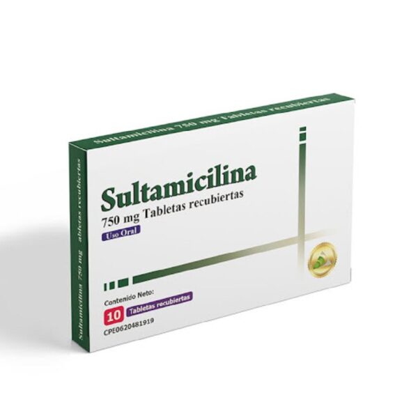 Sultamicilina 750mg Tabletas Recubiertas