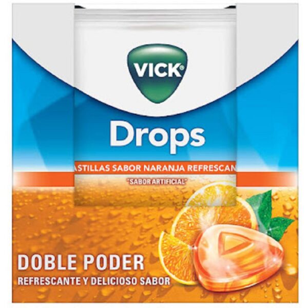Vick Drops naranja Fracción X 5 Pastillas