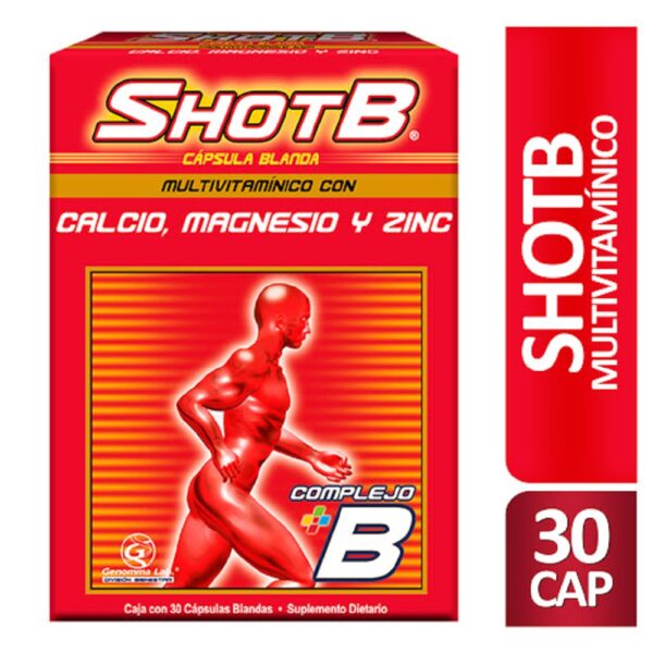 ShotB Complejo B. X 30 Cápsulas Blandas