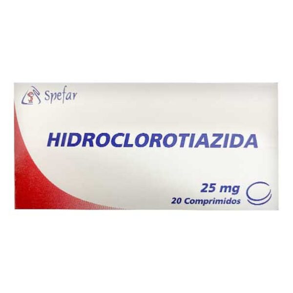 Hidroclorotiazida 25mg X20